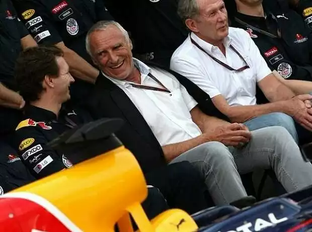 Titel-Bild zur News: Dietrich Mateschitz (Red Bull-Boss), Christian Horner (Teamchef)