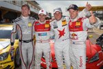 David Coulthard (Mücke-Mercedes), Filipe Albuquerque (Rosberg-Audi), Renger van der Zande (Persson-Mercedes) und Mattias Ekström 