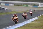 Andrea Dovizioso, Casey Stoner und Daniel Pedrosa