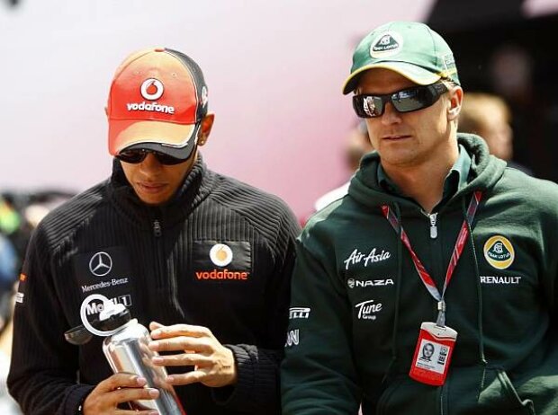 Titel-Bild zur News: Lewis Hamilton und Heikki Kovalainen