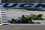 Ed Carpenter (Fisher) und Dario Franchitti (Ganassi) lieferten sich ein packendes Duell um den Sieg