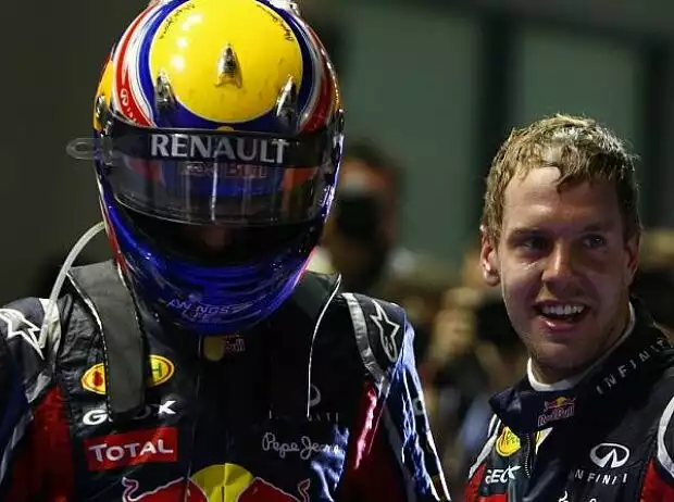 Titel-Bild zur News: Mark Webber, Sebastian Vettel
