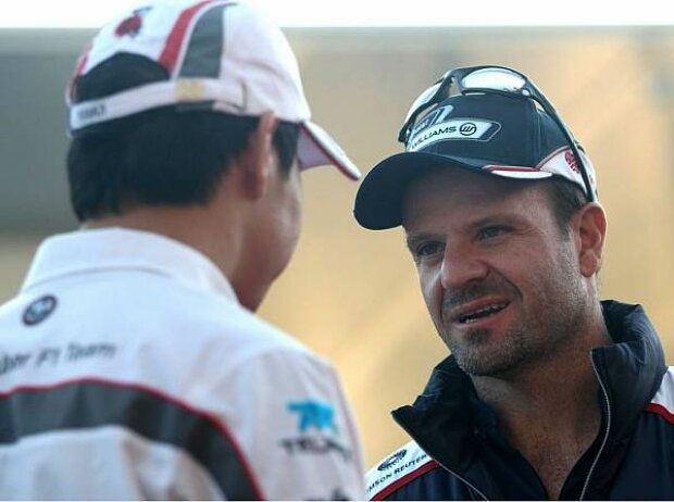 Titel-Bild zur News: Rubens Barrichello und Kamui Kobayashi