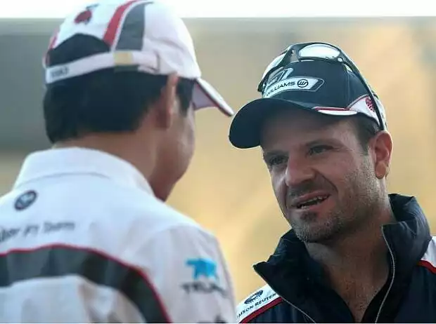 Rubens Barrichello und Kamui Kobayashi Titel-Bild zur News: Rubens Barrichello und Kamui Kobayashi