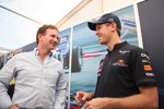 Christian Horner (Teamchef) und Sebastian Vettel (Red Bull) 