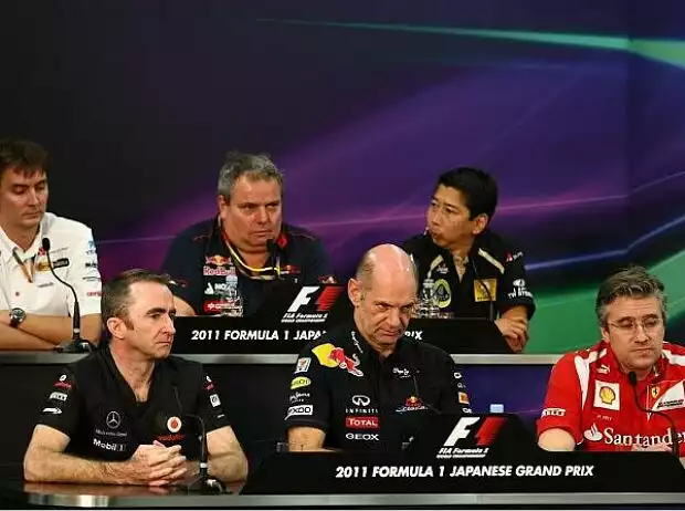 Adrian Newey (Technischer Direktor), Giorgio Ascanelli (Technischer Direktor), James Key (Technischer Direktor) Titel-Bild zur News: Adrian Newey (Technischer Direktor), Giorgio Ascanelli (Technischer Direktor), James Key (Technischer Direktor)