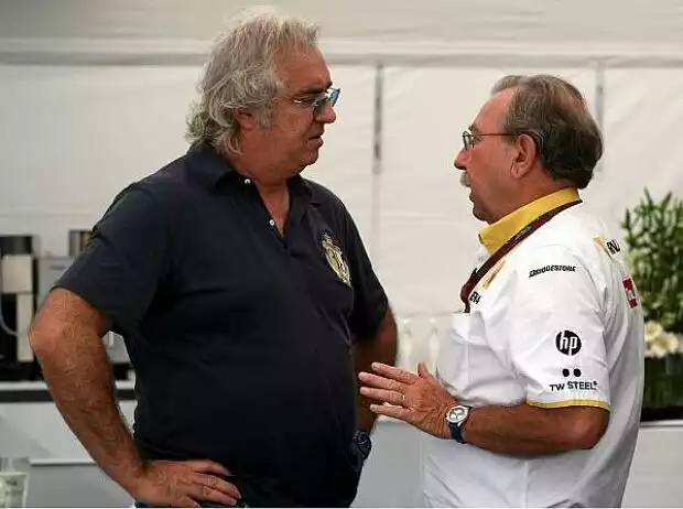 Flavio Briatore und Jean-Francois Caubet Titel-Bild zur News: Flavio Briatore und Jean-Francois Caubet