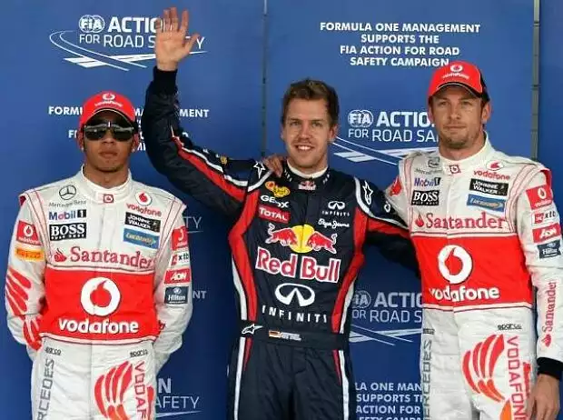 Lewis Hamilton, Sebastian Vettel, Jenson Button Titel-Bild zur News: Lewis Hamilton, Sebastian Vettel, Jenson Button