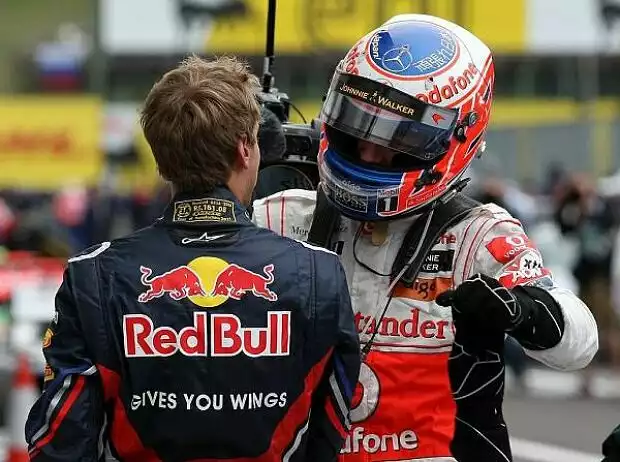 Titel-Bild zur News: Sebastian Vettel, Jenson Button