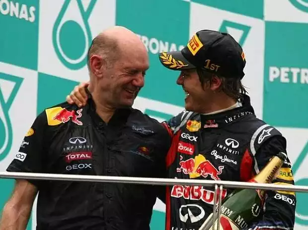 Titel-Bild zur News: Sebastian Vettel, Adrian Newey (Technischer Direktor)