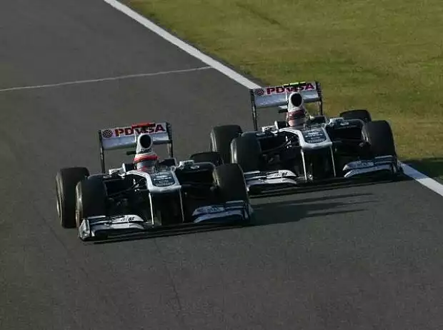 Pastor Maldonado, Rubens Barrichello Titel-Bild zur News: Pastor Maldonado, Rubens Barrichello