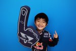 Vettel-Fan mit Vettel-Finger