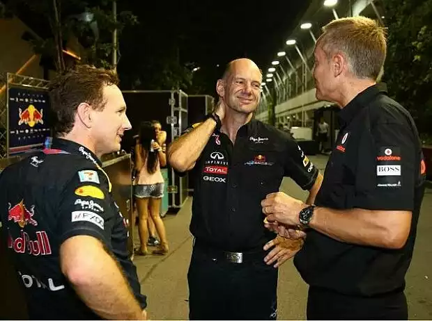 Christian Horner, Adrian Newey und Martin Whitmarsh Titel-Bild zur News: Christian Horner, Adrian Newey und Martin Whitmarsh