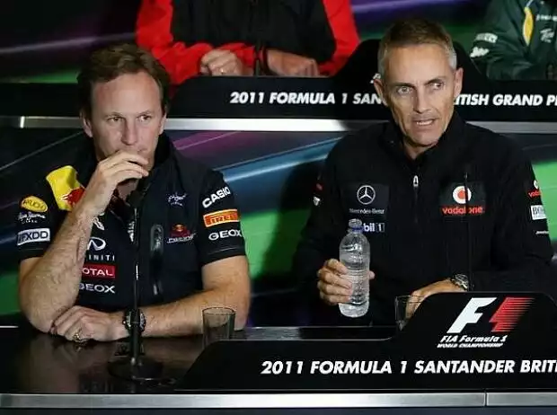 Titel-Bild zur News: Martin Whitmarsh (Teamchef), Christian Horner (Teamchef)