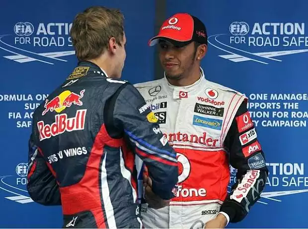 Titel-Bild zur News: Sebastian Vettel und Lewis Hamilton
