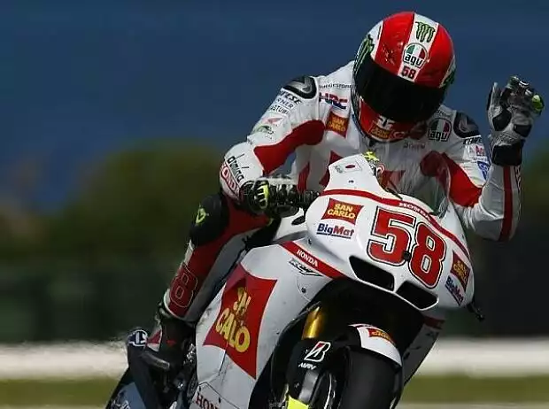 Marco Simoncelli Titel-Bild zur News: Marco Simoncelli
