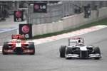 Timo Glock (Marussia-Virgin) und Rubens Barrichello (Williams) 