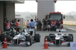 Sergio Perez und Kamui Kobayashi  (Sauber)