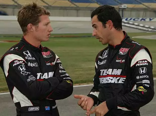 Ryan Briscoe Helio Castroneves Titel-Bild zur News: Ryan Briscoe Helio Castroneves