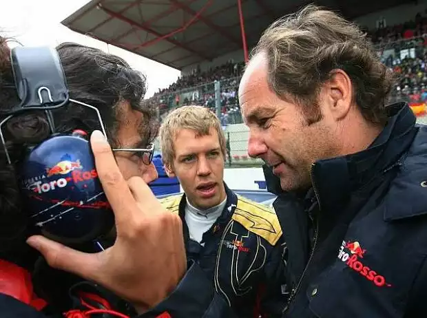Gerhard Berger, Sebastian Vettel Titel-Bild zur News: Gerhard Berger, Sebastian Vettel