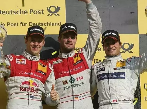 Bruno Spengler, Martin Tomczyk, Mattias Ekström Titel-Bild zur News: Bruno Spengler, Martin Tomczyk, Mattias Ekström