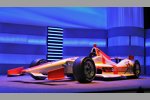 Das Next-Generation IndyCar von Dallara in den Farben der englischen Flagge