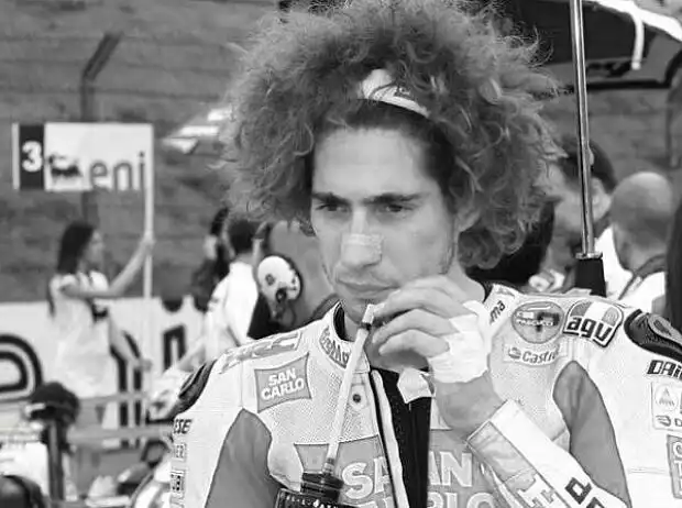 Marco Simoncelli Titel-Bild zur News: Marco Simoncelli