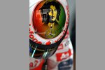 Der Bob-Marley-Helm von Lewis Hamilton (McLaren) 