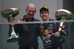 Adrian Newey (Technischer Direktor) Sebastian Vettel (Red Bull) 
