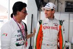Shahrukh Khan und Adrian Sutil (Force India) 