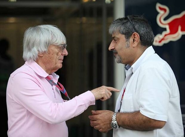 Bernie Ecclestone und Vicky Chandhok