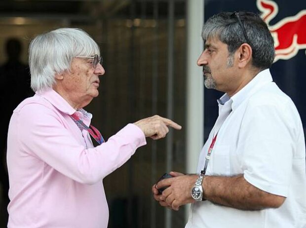 Bernie Ecclestone und Vicky Chandhok