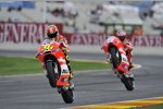 Valentino Rossi und Nicky Hayden (Ducati)