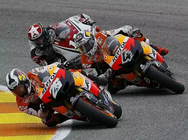 Dani Pedrosa, Andrea Dovizioso, Ben Spies Titel-Bild zur News: Dani Pedrosa, Andrea Dovizioso, Ben Spies