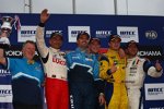 Eric Neve, Gabriele Tarquini (Lukoil-Sunred), Yvan Muller (Chevrolet), Robert Huff (Chevrolet), Colin Turkington (Wiechers)