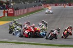 Nicky Hayden (Ducati), Valentino Rossi (Ducati), Alvaro Bautista (Suzuki) und Randy de Puniet (Pramac)