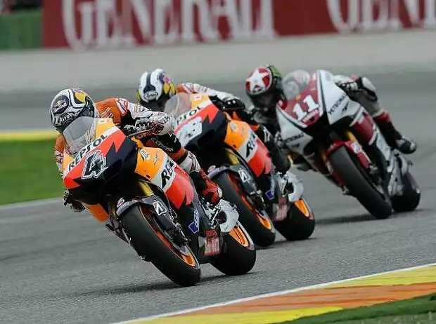 Daniel Pedrosa, Ben Spies, Andrea Dovizioso Titel-Bild zur News: Daniel Pedrosa, Ben Spies, Andrea Dovizioso