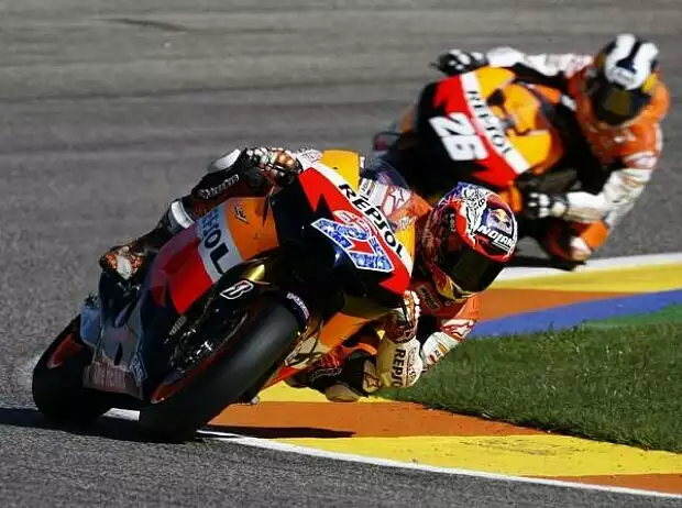Casey Stoner; Dani Pedrosa Titel-Bild zur News: Casey Stoner; Dani Pedrosa