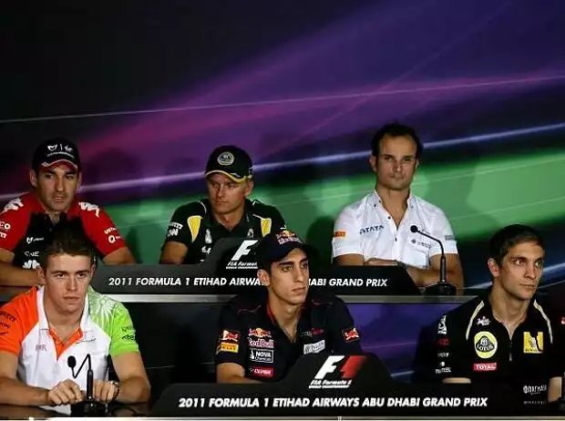 Witali Petrow, Sebastien Buemi, Paul di Resta, Vitantonio Liuzzi, Heikki Kovalainen, Timo Glock Titel-Bild zur News: Witali Petrow, Sebastien Buemi, Paul di Resta, Vitantonio Liuzzi, Heikki Kovalainen, Timo Glock