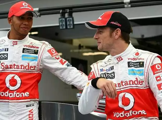 Titel-Bild zur News: Lewis Hamilton, Jenson Button