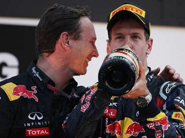 Christian Horner (Teamchef), Sebastian Vettel