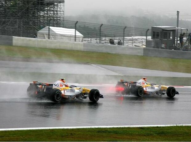 Heikki Kovalainen und Giancarlo Fisichella Heikki Kovalainen und Giancarlo Fisichella