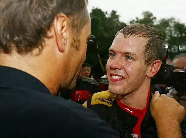 Gerhard Berger, Sebastian Vettel Titel-Bild zur News: Gerhard Berger, Sebastian Vettel