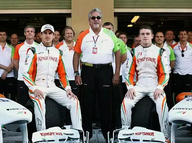 Paul di Resta, Vijay Mallya (Teameigentümer), Adrian Sutil Titel-Bild zur News: Paul di Resta, Vijay Mallya (Teameigentümer), Adrian Sutil