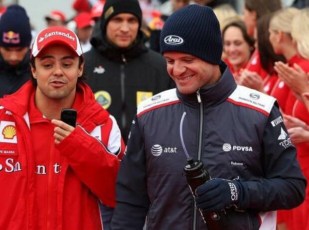 Titel-Bild zur News: Rubens Barrichello, Felipe Massa
