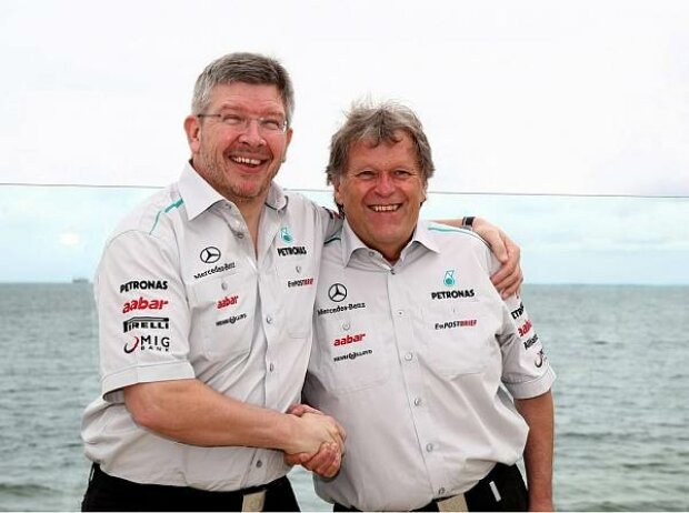 Ross Brawn und Norbert Haug Ross Brawn und Norbert Haug