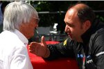 Bernie Ecclestone (Formel-1-Chef) und Colin Kolles (Teamchef) 
