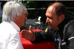 Bernie Ecclestone (Formel-1-Chef) und Colin Kolles (Teamchef) 