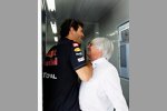 Mark Webber (Red Bull) und Bernie Ecclestone