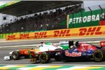 Adrian Sutil (Force India) vor Jaime Alguersuari (Toro Rosso) 